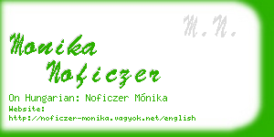 monika noficzer business card