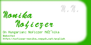 monika noficzer business card